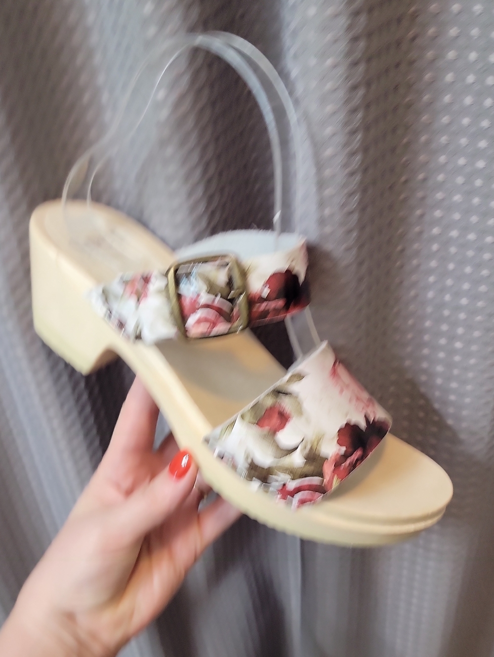 Sven Clogs Floral Print Strappy Clog Sandals Size 40